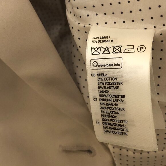 H&M cream fitted blazer - Size 4 - Picture 6 of 6